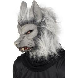 Weerwolf masker | Luxe weerwolvenmasker met haar